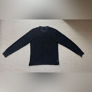 PS Paul Smith Black Textured Leopard Pattern Sweatshirt – Size S